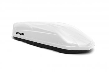 39 799 р. Багажный бокс CYBORT CarNet (460 л/206x86x40 см, двухсторонний, быстросъемные крепления краб) на крышу Renault Kaptur дорестайлинг (2016-2020) (белый матовый с защитным покрытием Raptor)  с доставкой в г. Пермь. Увеличить фотографию 9