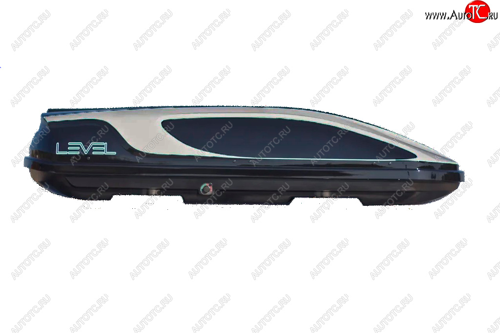 31 999 р. Автобокс LEVEL Касатка (450 л. 190х80х45 см)   (Черно-серый)  с доставкой в г. Пермь