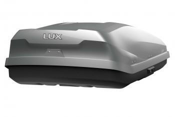 49 899 р. Багажный бокс (450 л 175х85х40 см, двусторонний) LUX IRBIS 175   (серый металлик)  с доставкой в г. Пермь. Увеличить фотографию 4