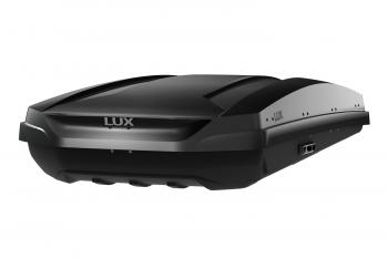 67 999 р. Багажный бокс (460 л 217х86х32 см, двусторонний) LUX MAJOR   (черный глянцевый)  с доставкой в г. Пермь. Увеличить фотографию 3