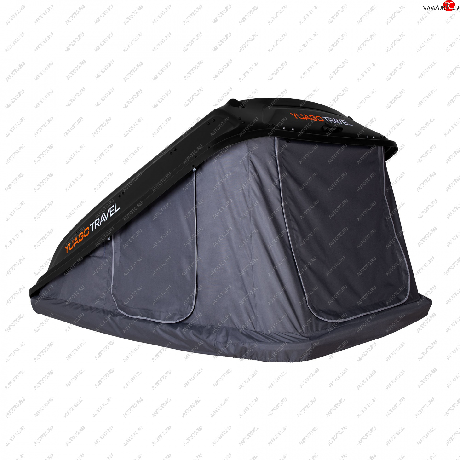 121 999 р. Багажный бокс-палатка Yuago Travel 2.0 (зима, 1000 л/230x160x35 см) на крышу Honda Element 1 YH дорестайлинг (2003-2006) (Черный бокс, тент графит)  с доставкой в г. Пермь