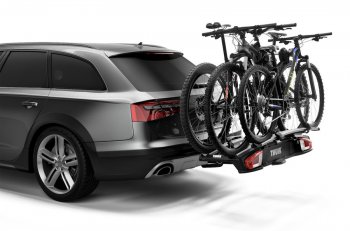 95 999 р. Велобагажник-платформа на фаркоп Thule VeloSpace XT Hyundai Starex/Grand Starex/H1 TQ 2-ой рестайлинг (2017-2022) (Для 2-х велосипедов)  с доставкой в г. Пермь. Увеличить фотографию 2
