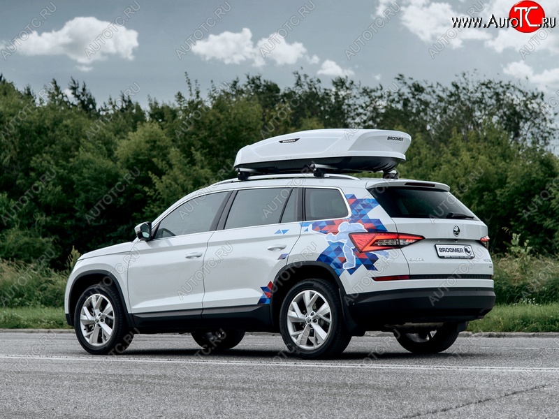 22 749 р. Багажный бокс Broomer Venture (420 л/189x89x40 см) на крышу   (Покрытие: шагрень, Цвет: чёрный)  с доставкой в г. Пермь