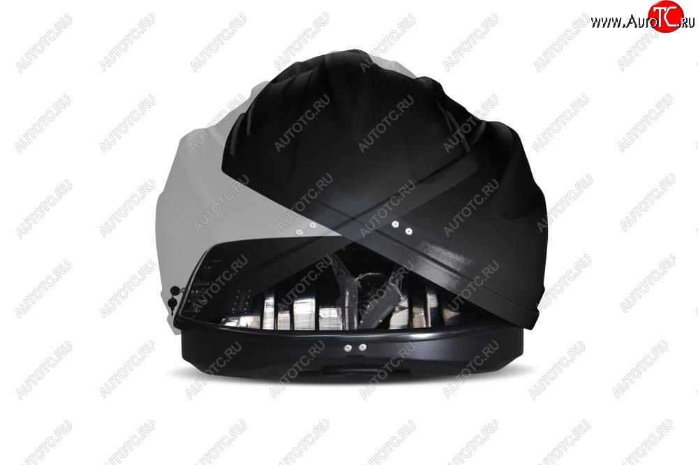 20 289 р. Автобокс PT GROUP (360л., 140х83х45, двустороннее открывание) Turino Compact черный   (Черный)  с доставкой в г. Пермь