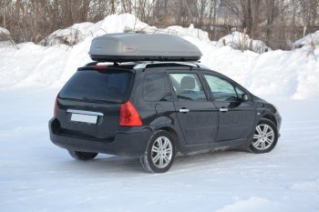 22 999 р. Автобокс PT GROUP (510л., 210х45х81, одностороннее открывание) Turino Sport серый   (Серый)  с доставкой в г. Пермь. Увеличить фотографию 2
