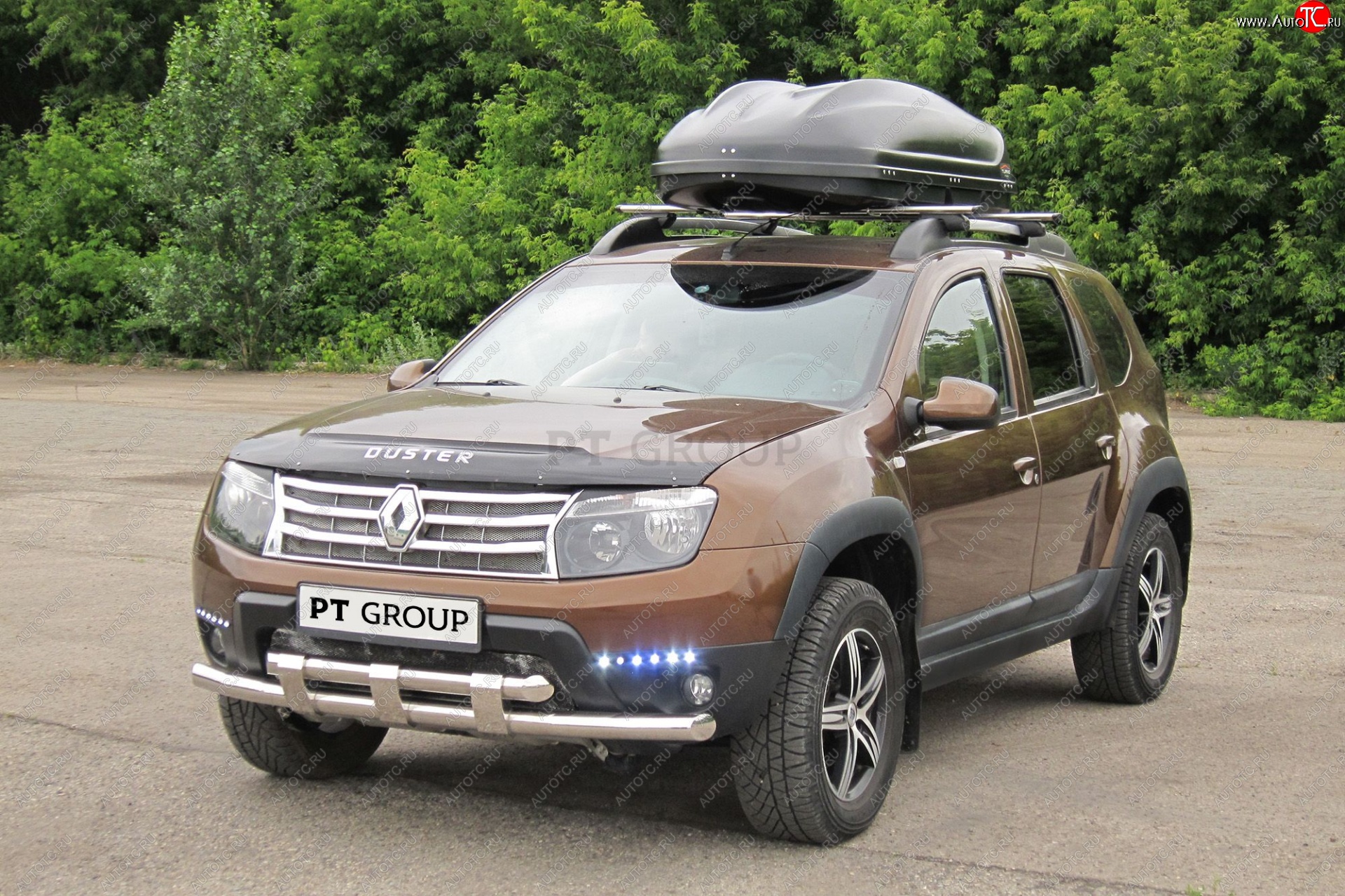 23 199 р. Автобокс PT GROUP (410л., 177х81х46, двустороннее открывание) Turino 1 черный   (Черный)  с доставкой в г. Пермь