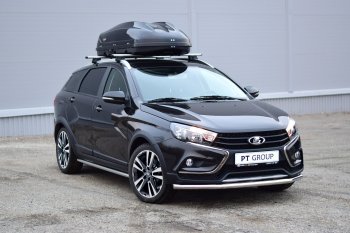 Багажный бокс Turino 1 LUX (410 л/177х81х46 см, акрил, одностороннее открывание) на крышу  (Черный)