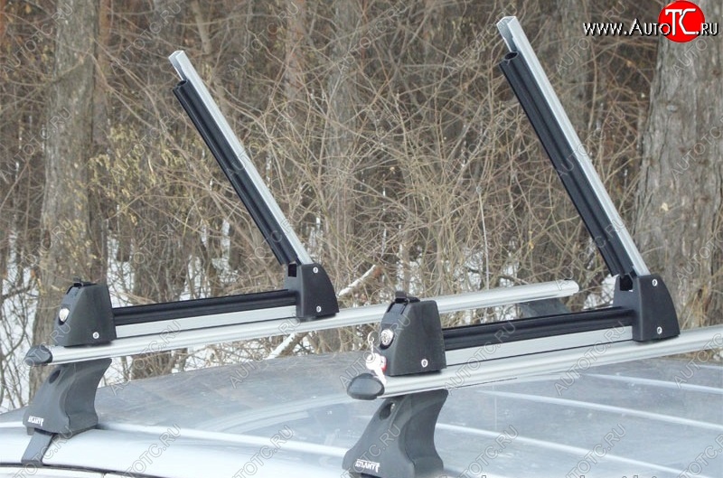 2 349 р. Крепление для 3 комплектов лыж или 2 сноубордов Amos Ski Lock 3 Oshan X7 (2019-2022) (Цвет: серебристый)  с доставкой в г. Пермь