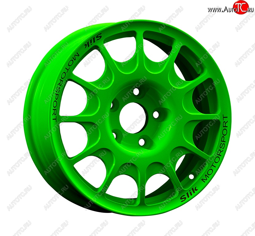 23 799 р. Кованый диск Slik Classic Sport L-1844S 5.5x15   (RAL 6038 ярко-зеленый (6038))  с доставкой в г. Пермь