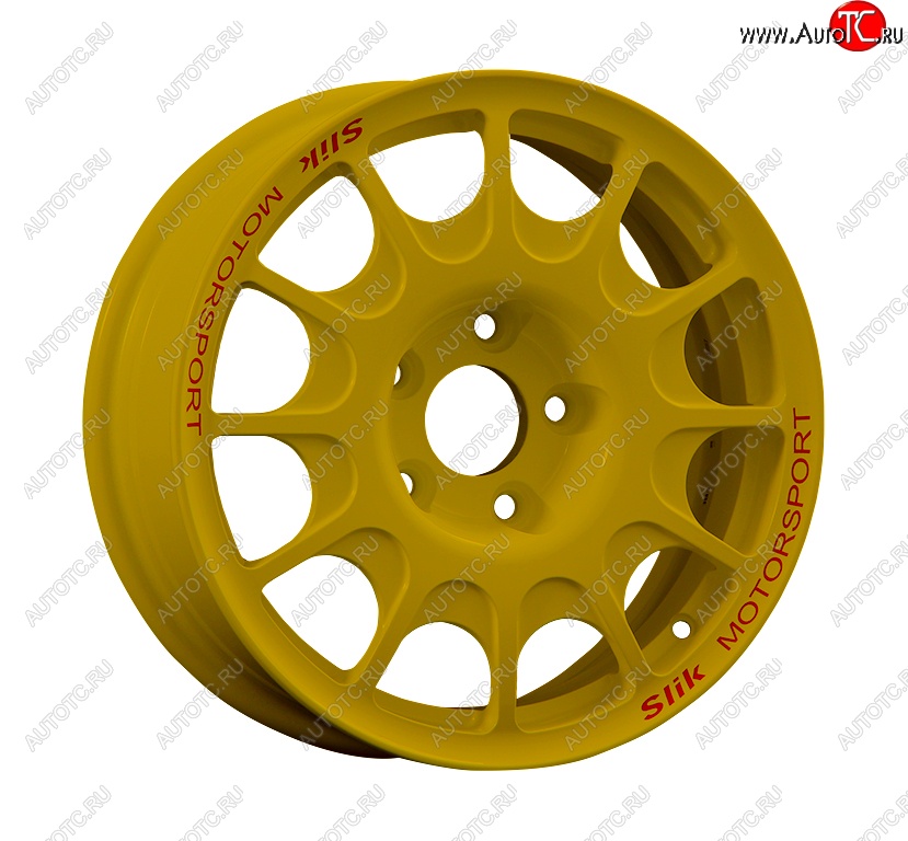 23 799 р. Кованый диск Slik Classic Sport L-1844S 6.5x15   (Ярко желтый RAL1021 (YELLOW))  с доставкой в г. Пермь