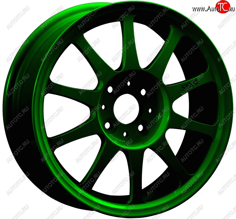 14 899 р. Кованый диск Slik Classic Sport L-5411S 6.0x15   (Зеленый (GREEEN))  с доставкой в г. Пермь