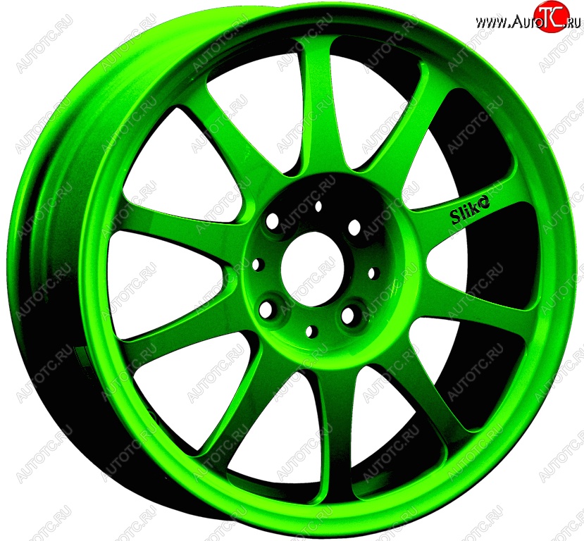 14 899 р. Кованый диск Slik Classic Sport L-5411S 6.0x15   (RAL 6038 ярко-зеленый (6038))  с доставкой в г. Пермь