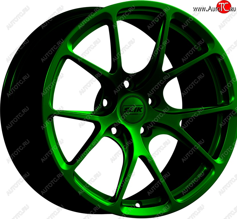 17 799 р. Кованый диск Slik TuningPro L-754 9.0x17   (Зеленый (GREEEN))  с доставкой в г. Пермь