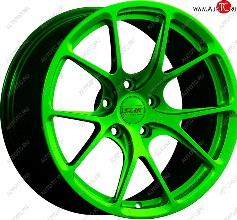 17 799 р. Кованый диск Slik TuningPro L-754 9.0x17   (RAL 6038 ярко-зеленый (6038))  с доставкой в г. Пермь