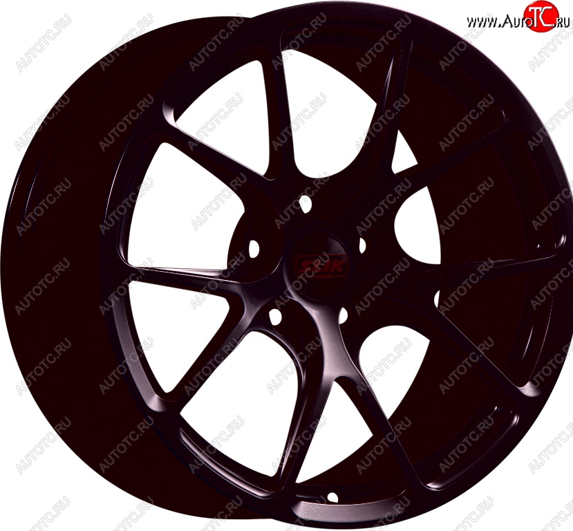 17 890 р. Кованый диск Slik TuningPro L-754 9.0x17   (Черный глянцевый (BK))  с доставкой в г. Пермь