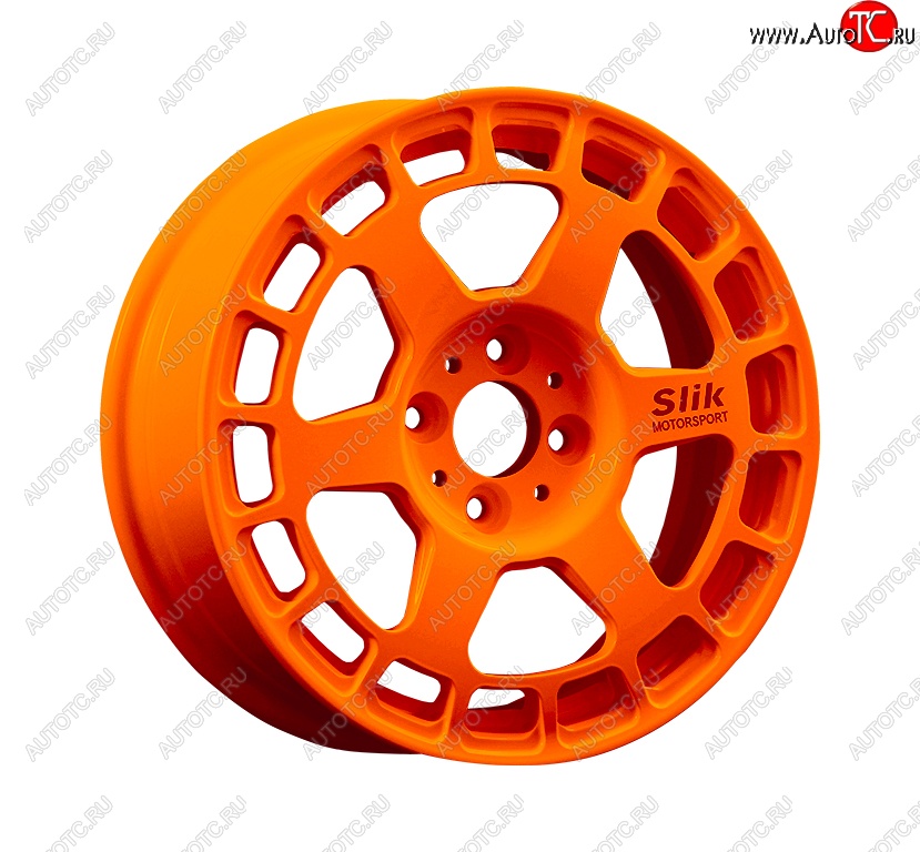 7 540 р. Кованый диск Slik Classic Sport L-151S 6.5x15 Honda Civic FD седан дорестайлинг (2005-2008) 5x114.3xDIA64.1xET45.0 (Ярко оранжевый (ORANGE))