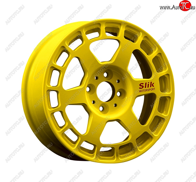 7 540 р. Кованый диск Slik Classic Sport L-151S 6.5x15   (Candy ярко-желтый (Candy YELLOW))  с доставкой в г. Пермь