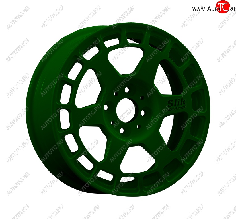 7 540 р. Кованый диск Slik Classic Sport L-151S 6.5x15   (Зеленый (GREEEN))  с доставкой в г. Пермь