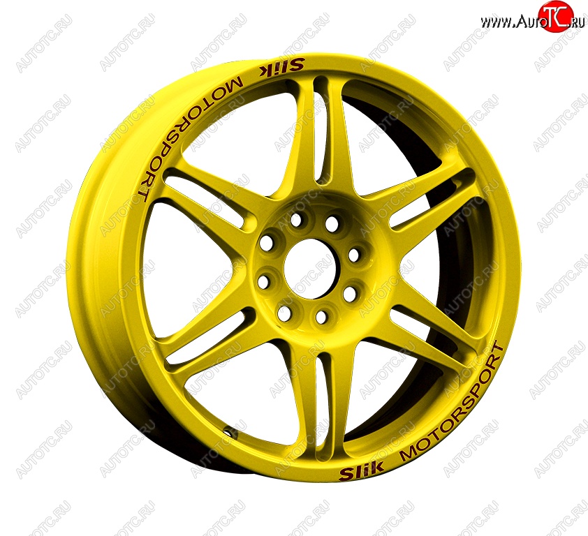 7 499 р. Кованый диск Slik Classic Sport L-152S 6.5x15 Honda Civic FD седан дорестайлинг (2005-2008) 5x114.3xDIA64.1xET45.0 (Candy ярко-желтый (Candy YELLOW))