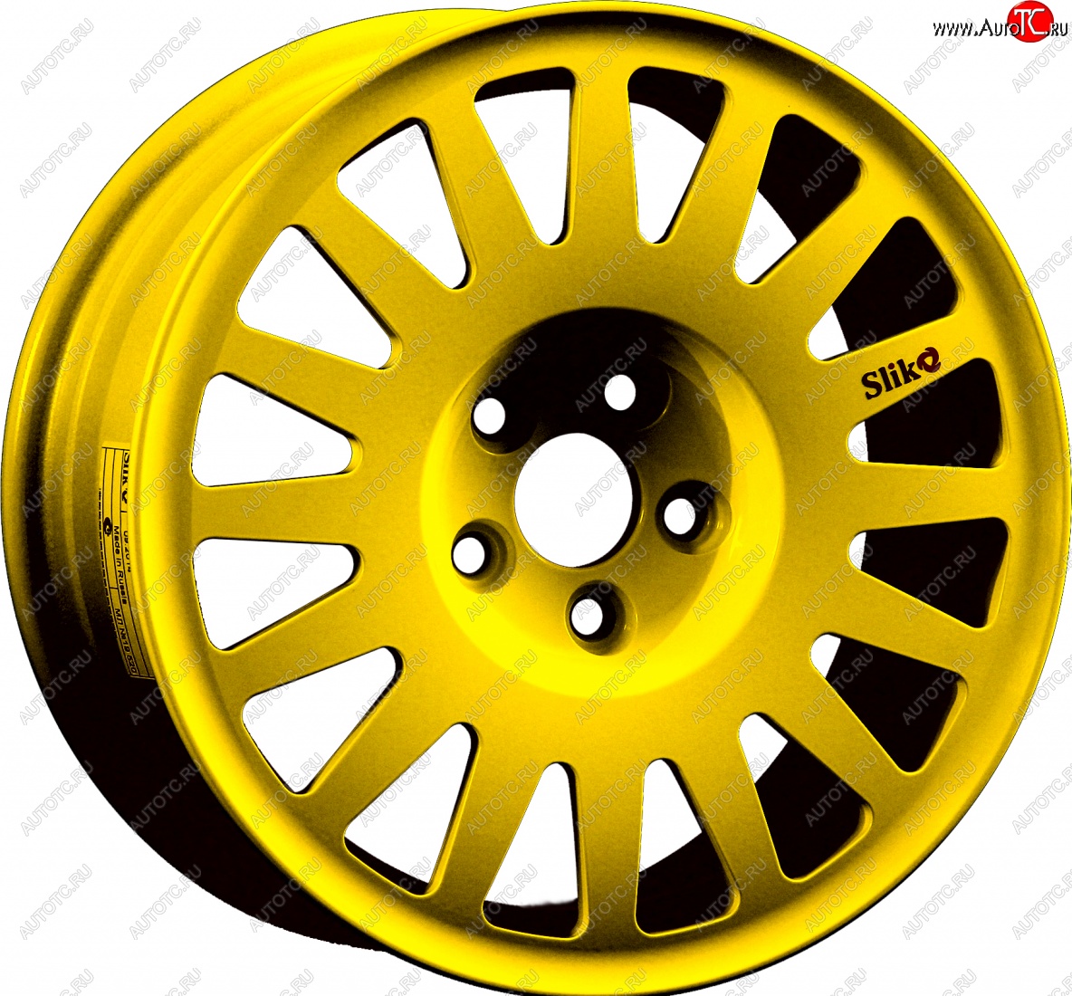 7 460 р. Кованый диск Slik Classic Sport L-1823S 5.5x15   (Candy ярко-желтый (Candy YELLOW))  с доставкой в г. Пермь