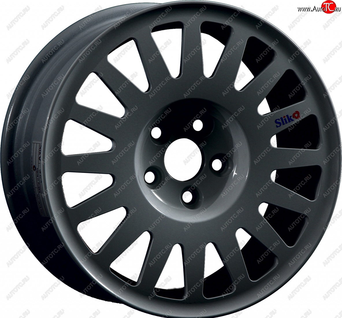7 460 р. Кованый диск Slik Classic Sport L-1823S 5.5x15   (Графит глянцевый (GM))  с доставкой в г. Пермь