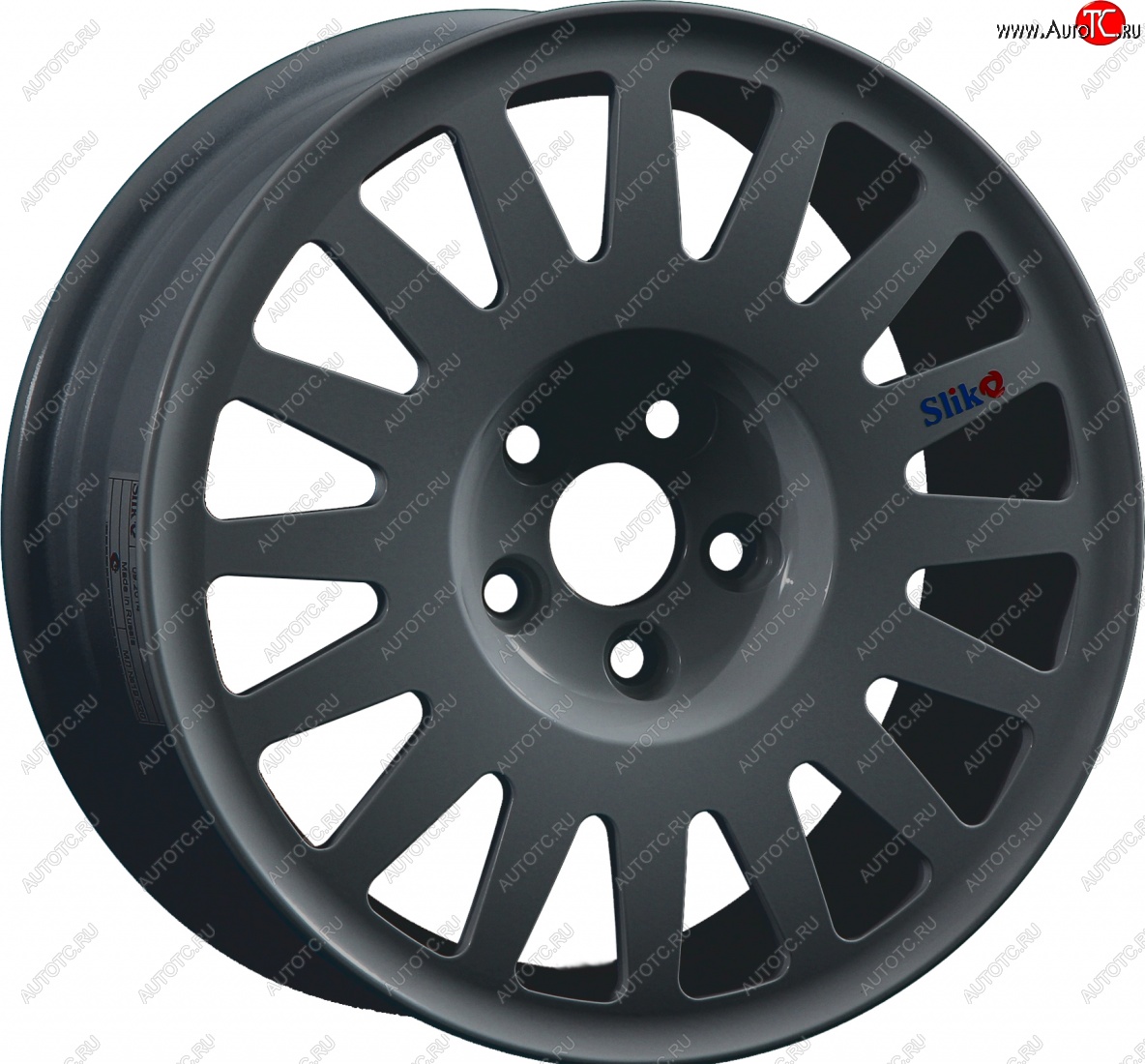 7 460 р. Кованый диск Slik Classic Sport L-1823S 5.5x15   (Графит матовый (GRF2))  с доставкой в г. Пермь