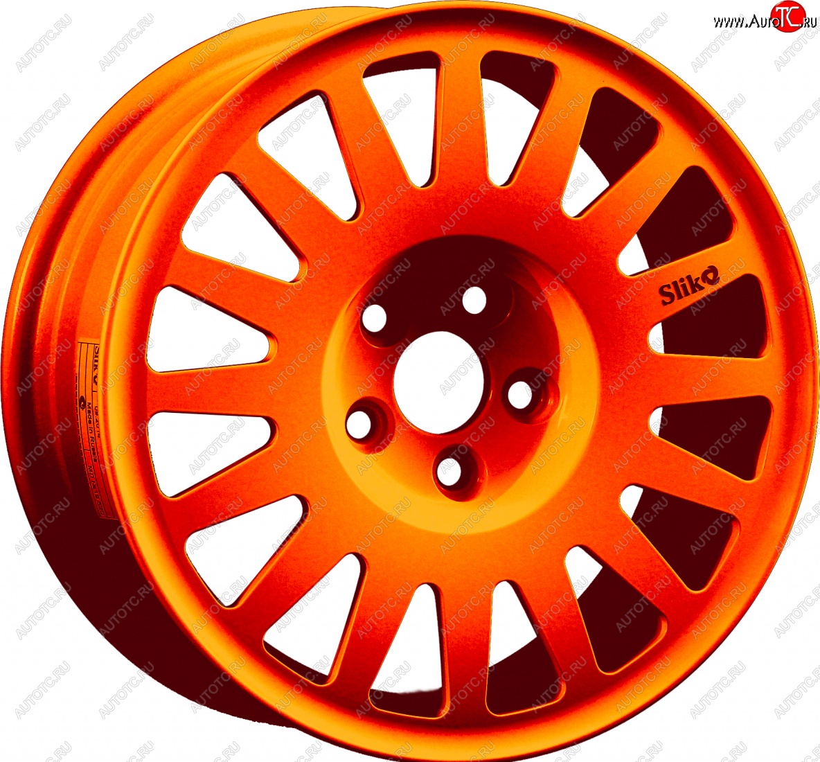 15 599 р. Кованый диск Slik Classic Sport L-1823S 6.5x15   (Ярко оранжевый (ORANGE))  с доставкой в г. Пермь