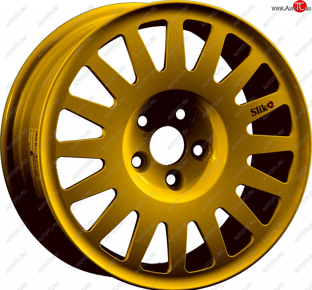 15 599 р. Кованый диск Slik Classic Sport L-1823S 6.5x15   (Ярко желтый RAL1021 (YELLOW))  с доставкой в г. Пермь