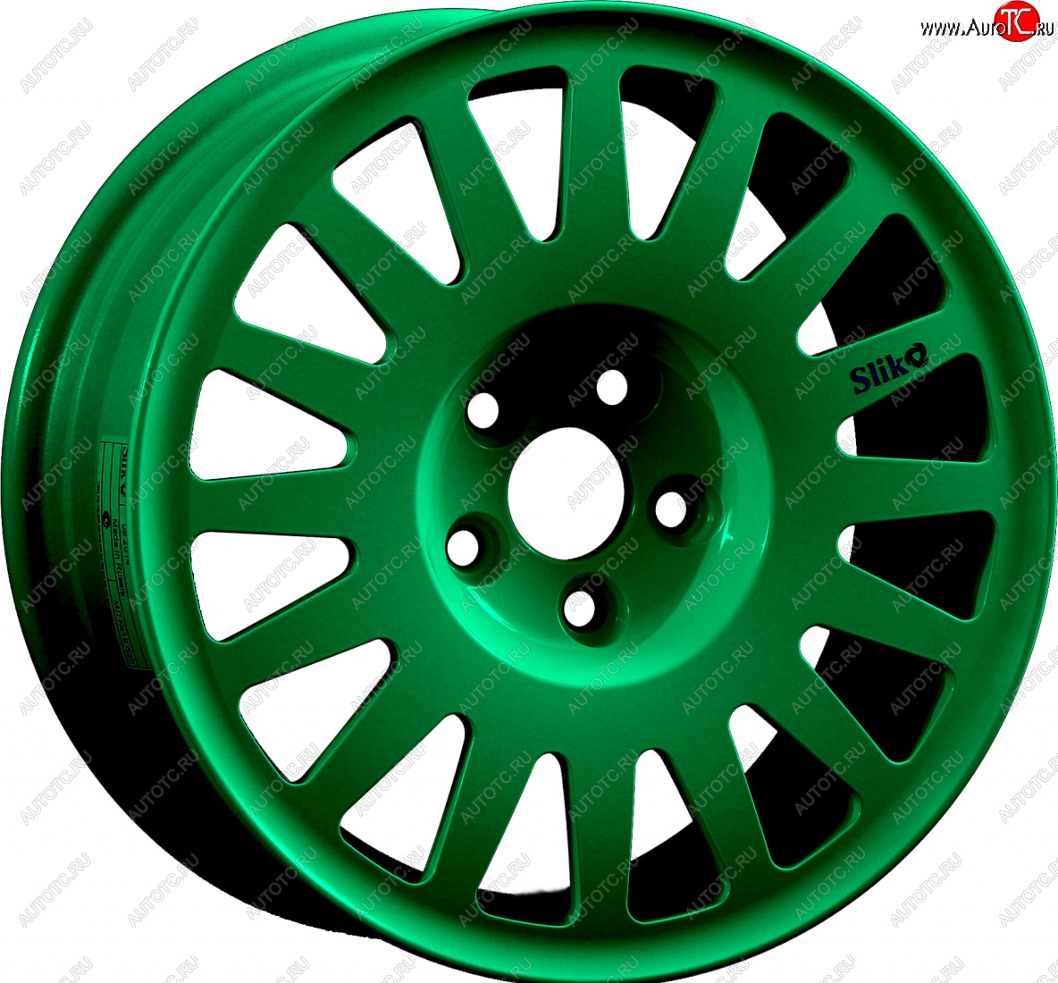 15 599 р. Кованый диск Slik Classic Sport L-1823S 6.5x15   (Candy изумрудно-зеленый (Candy Green))  с доставкой в г. Пермь