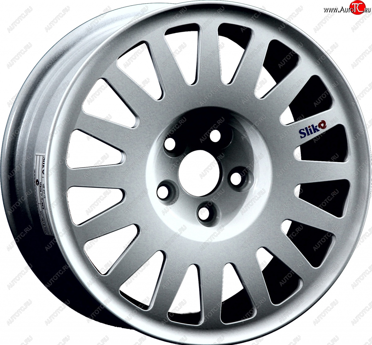 14 199 р. Кованый диск Slik Classic Sport L-1823S 6.5x15 Honda Civic FK2 хэтчбэк 5 дв. (2011-2016) 5x114.3xDIA64.1xET45.0 (Серебристый светлый (S16))