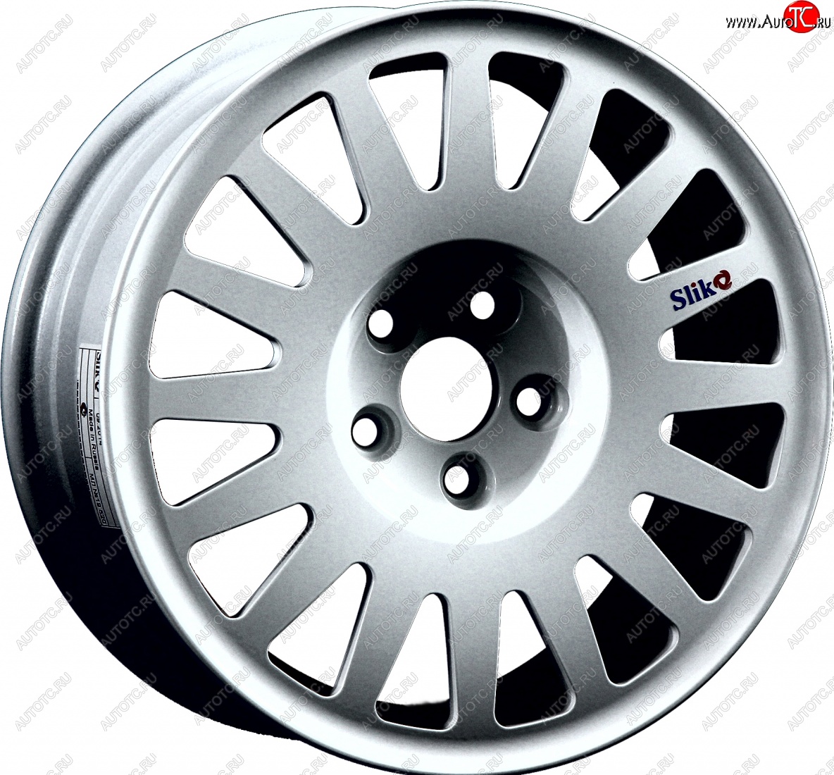 14 199 р. Кованый диск Slik Classic Sport L-1823S 6.5x15   (Ярко блестящее серебро (HPB))  с доставкой в г. Пермь