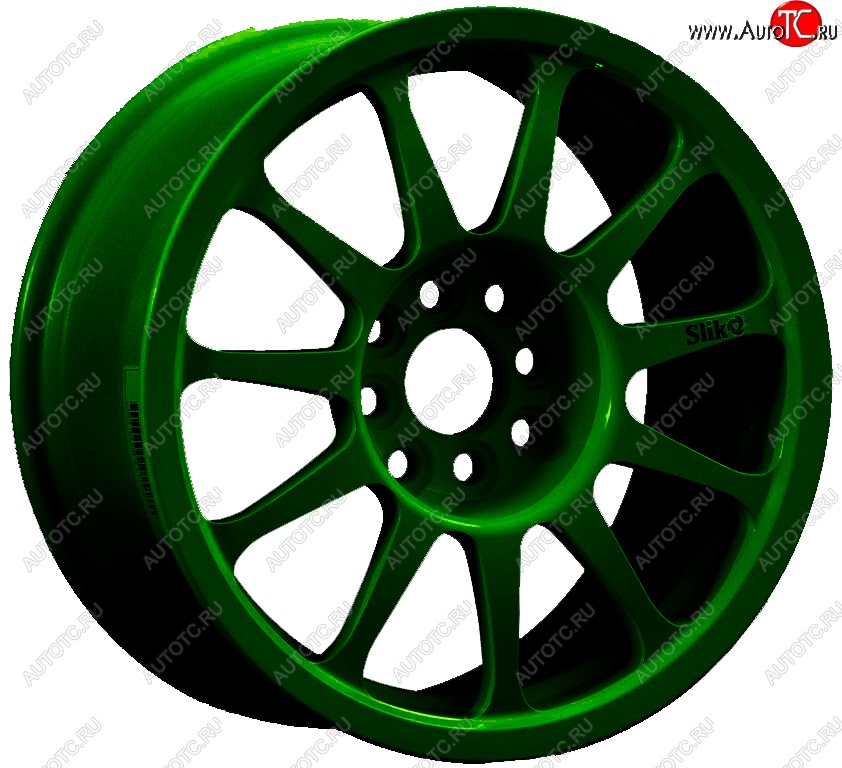 24 899 р. Кованый диск Slik Classic Sport L-1837S 7.0x15   (Зеленый (GREEEN))  с доставкой в г. Пермь