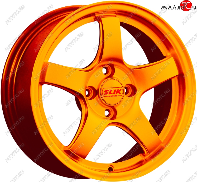11 899 р. Кованый диск Slik Classic L-1843 6.5x15 Honda Civic FD седан дорестайлинг (2005-2008) 5x114.3xDIA64.1xET45.0 (Ярко оранжевый (ORANGE))