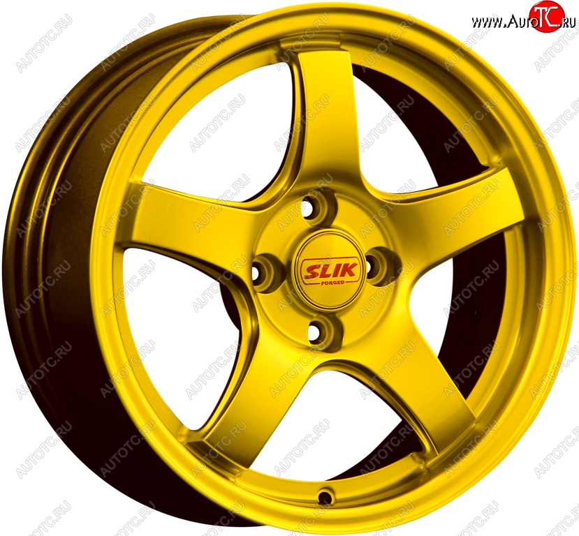 11 899 р. Кованый диск Slik Classic L-1843 6.5x15   (Ярко желтый RAL1021 (YELLOW))  с доставкой в г. Пермь