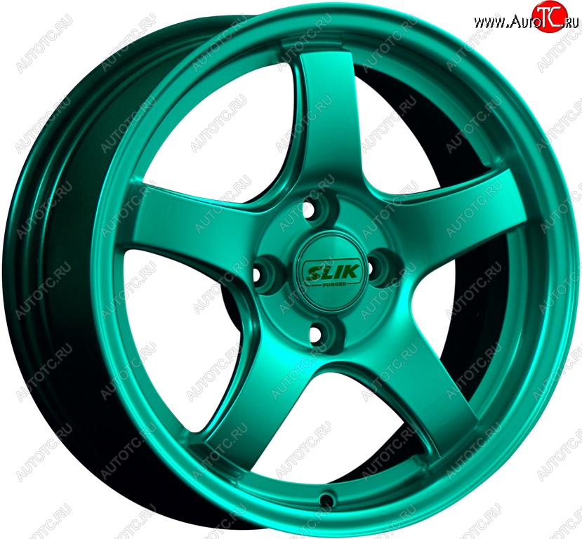 11 899 р. Кованый диск Slik Classic L-1843 6.5x15   (Candy изумрудно-зеленый (Candy Green))  с доставкой в г. Пермь