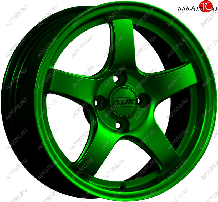 11 899 р. Кованый диск Slik Classic L-1843 6.5x15   (Зеленый (GREEEN))  с доставкой в г. Пермь