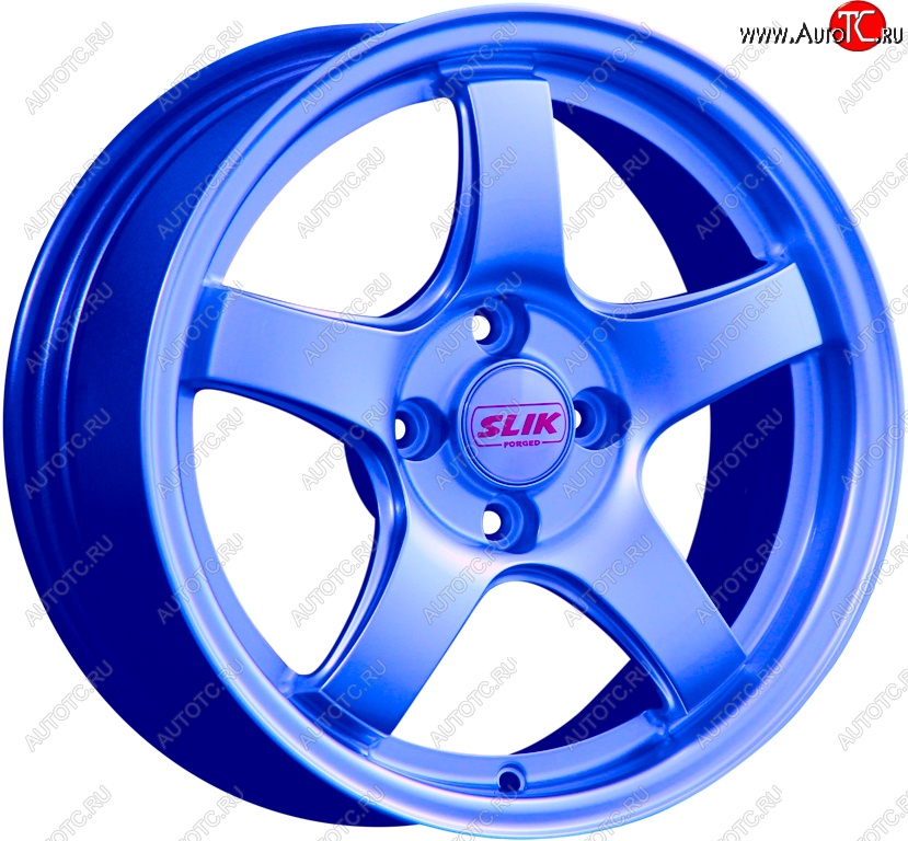 11 899 р. Кованый диск Slik Classic L-1843 6.5x15   (Синий (BLUE))  с доставкой в г. Пермь