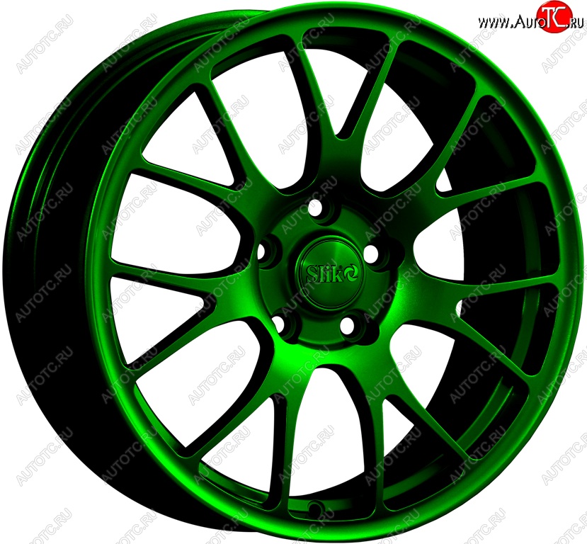 25 599 р. Кованый диск Slik Classic L-736 7.5x17   (Зеленый (GREEEN))  с доставкой в г. Пермь