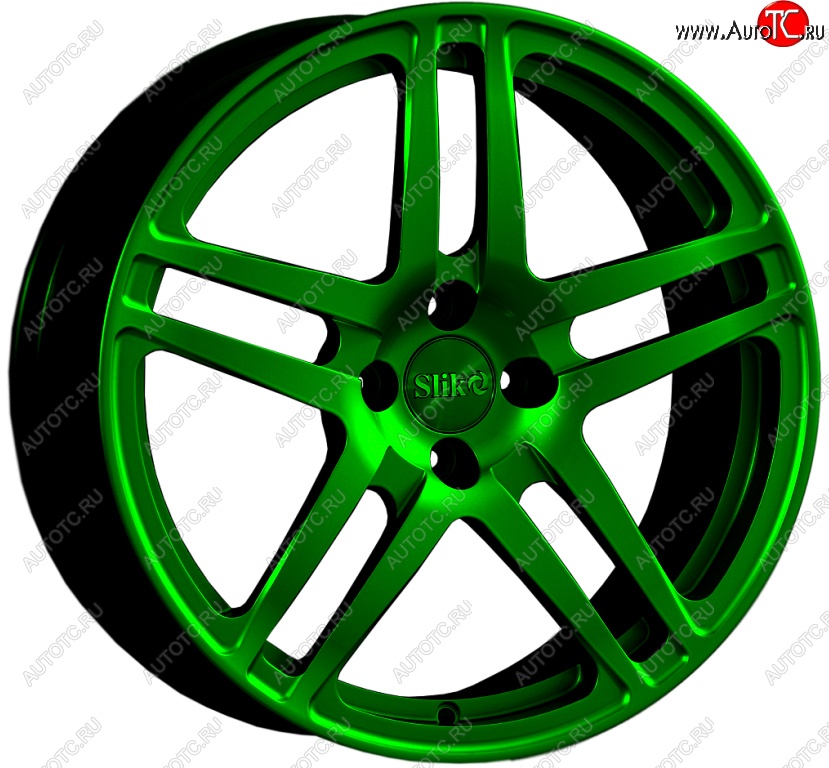 20 399 р. Кованый диск Slik Classic L-778 7.5x17   (Зеленый (GREEEN))  с доставкой в г. Пермь