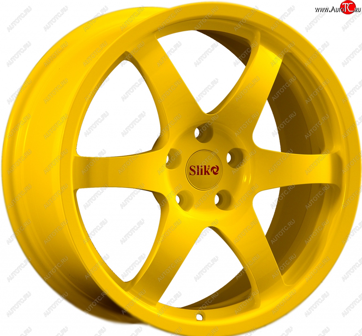 34 899 р. Кованый диск Slik Classic L-807 8.0x18   (Ярко желтый RAL1021 (YELLOW))  с доставкой в г. Пермь