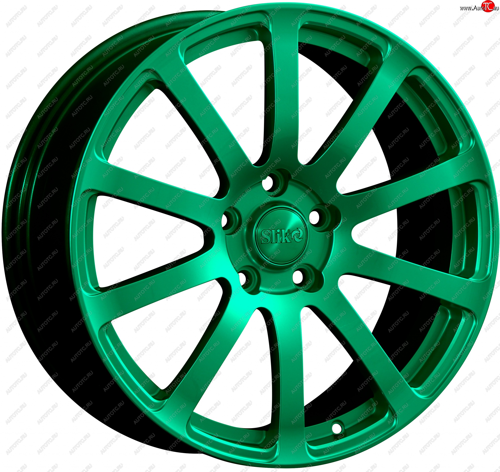22 299 р. Кованый диск Slik PREMIUM L-812 8.0x18   (Candy изумрудно-зеленый (Candy Green))  с доставкой в г. Пермь