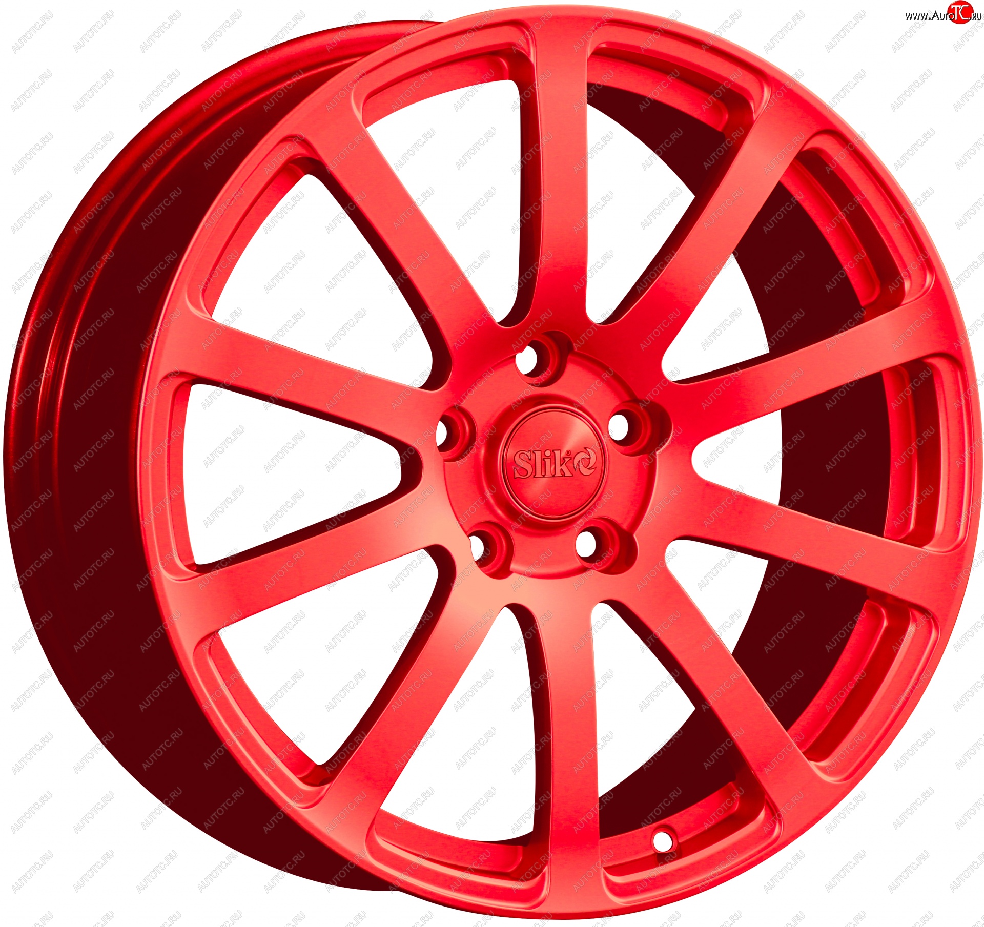 22 299 р. Кованый диск Slik PREMIUM L-812 8.0x18   (RAL 3026 ярко алый (3026))  с доставкой в г. Пермь