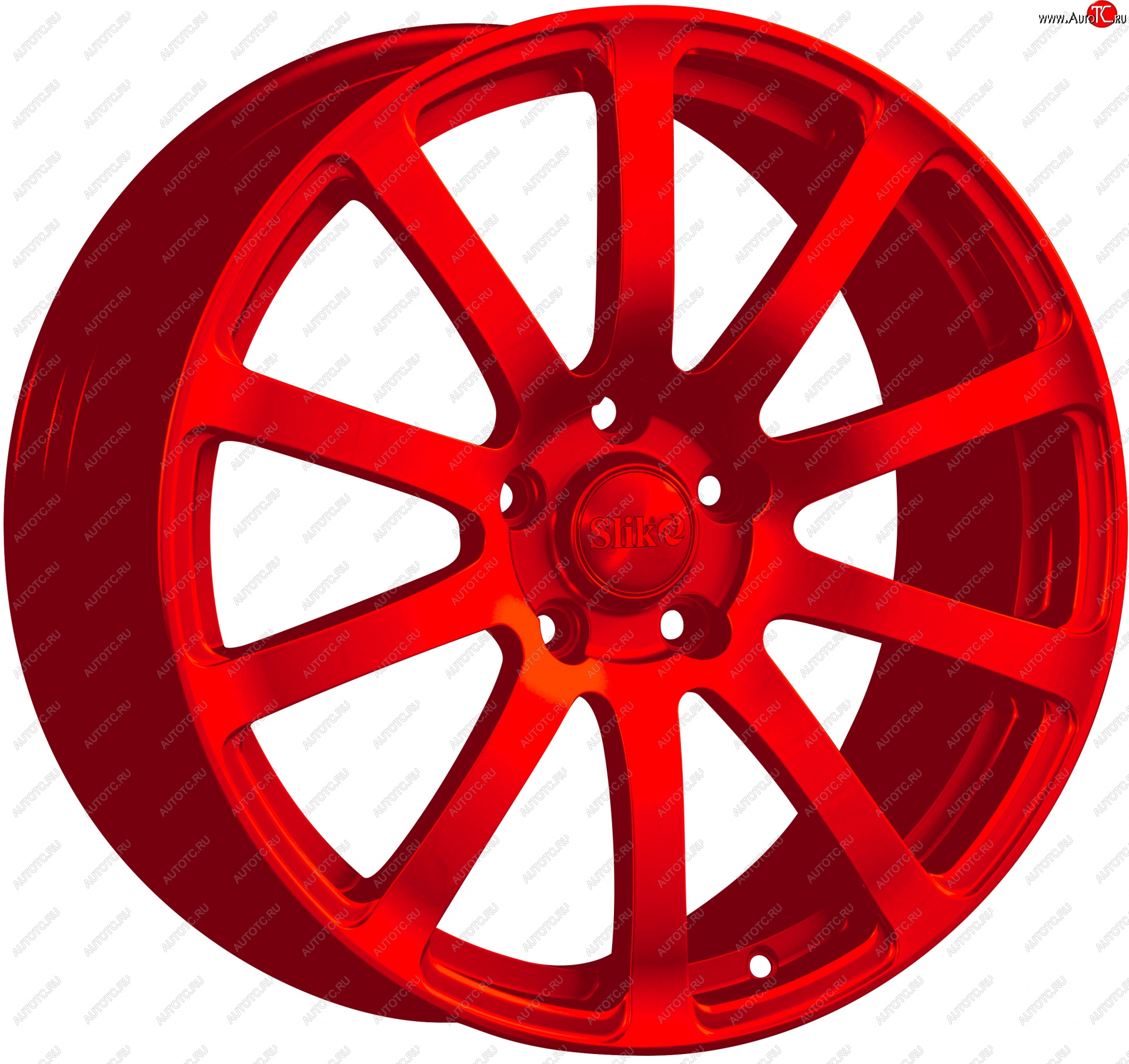 22 299 р. Кованый диск Slik PREMIUM L-812 8.0x18   (Красный (RED))  с доставкой в г. Пермь