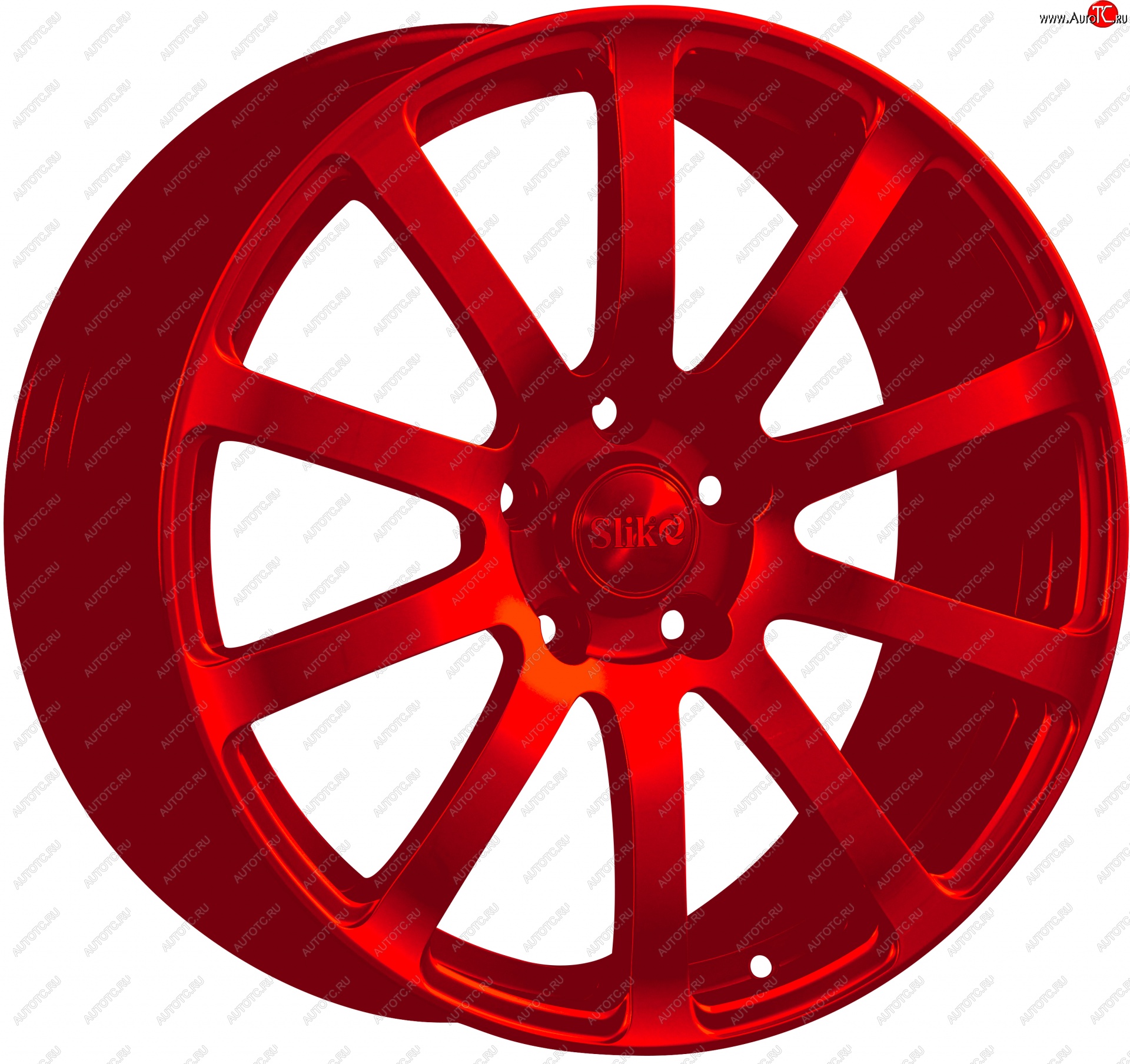 22 299 р. Кованый диск Slik PREMIUM L-812 8.0x18   (Candy алый)  с доставкой в г. Пермь