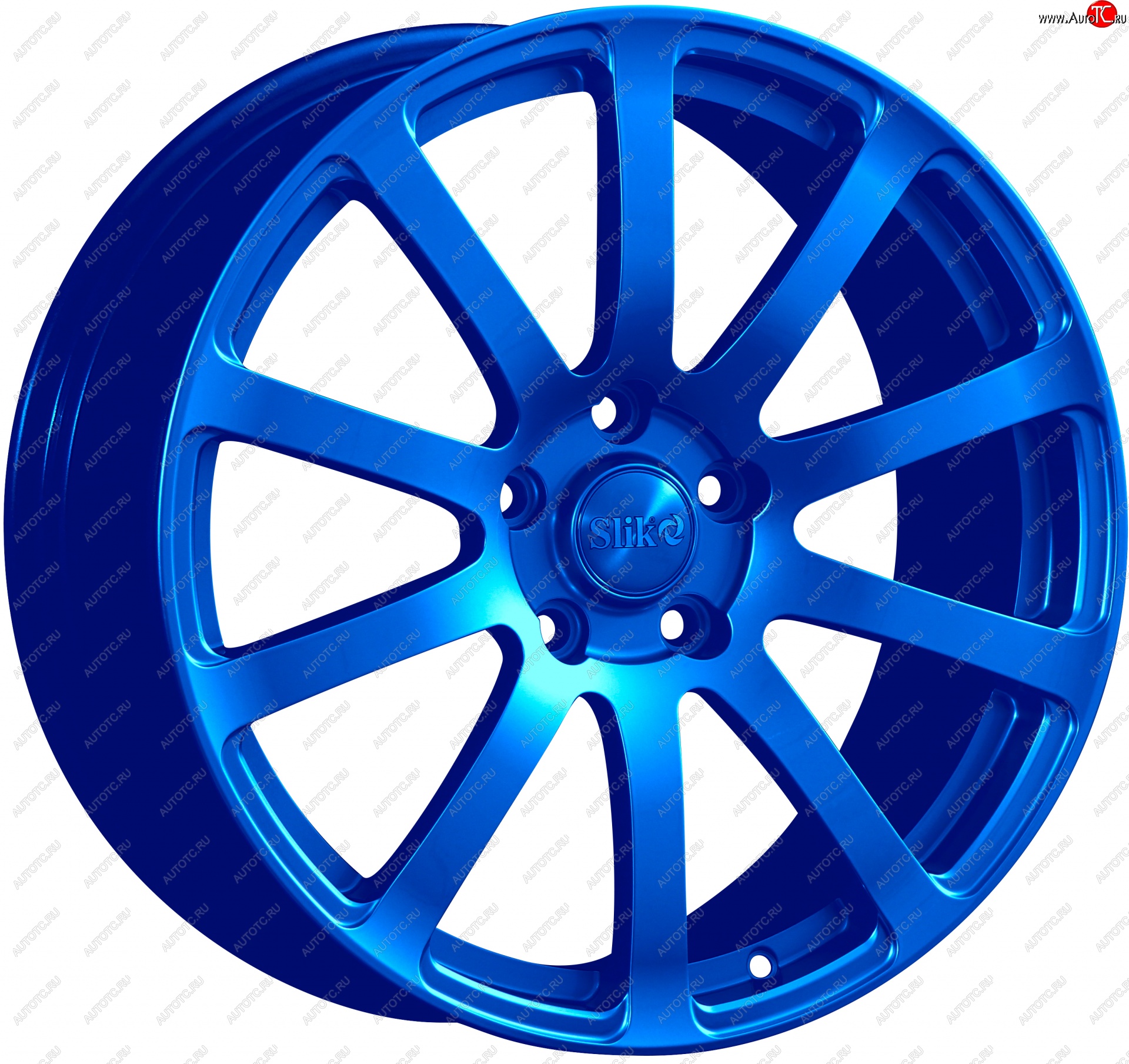 22 299 р. Кованый диск Slik PREMIUM L-812 8.0x18   (Candy синий (Candy BLUE))  с доставкой в г. Пермь