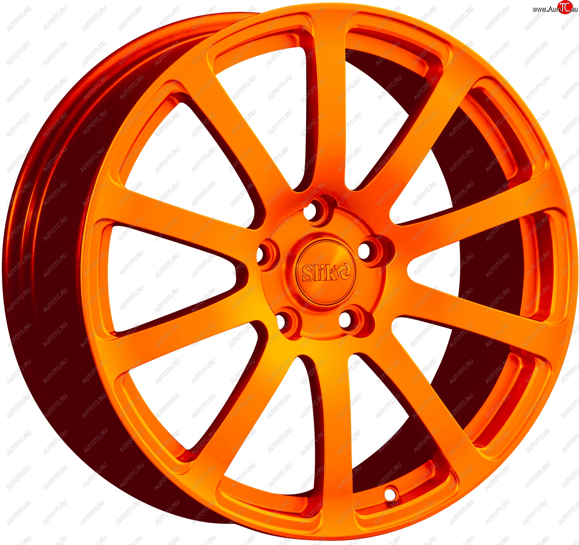 22 299 р. Кованый диск Slik PREMIUM L-812 8.0x18   (Ярко оранжевый (ORANGE))  с доставкой в г. Пермь