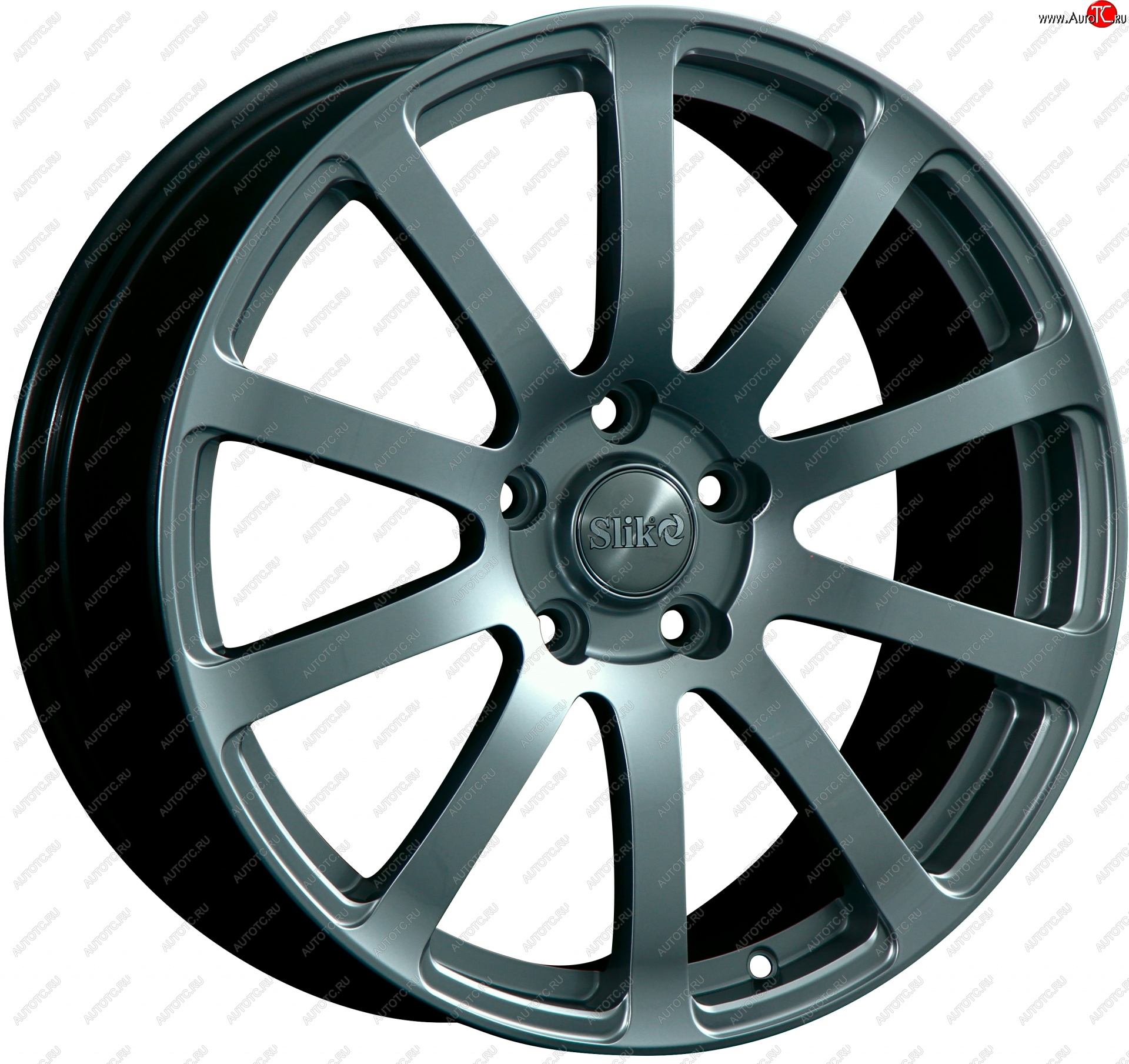 22 299 р. Кованый диск Slik PREMIUM L-812 8.5x18   (Матовый серый титан (TITAN))  с доставкой в г. Пермь