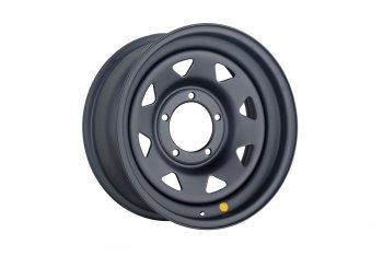 Штампованый диск OFF-ROAD Wheels (стальной усиленный, треугольник мелкий - черный матовый). 7.0 x 16 Suzuki Grand Vitara XL7 рестайлинг (2003-2006) 5x139.7xDIA110.0xET0.0
