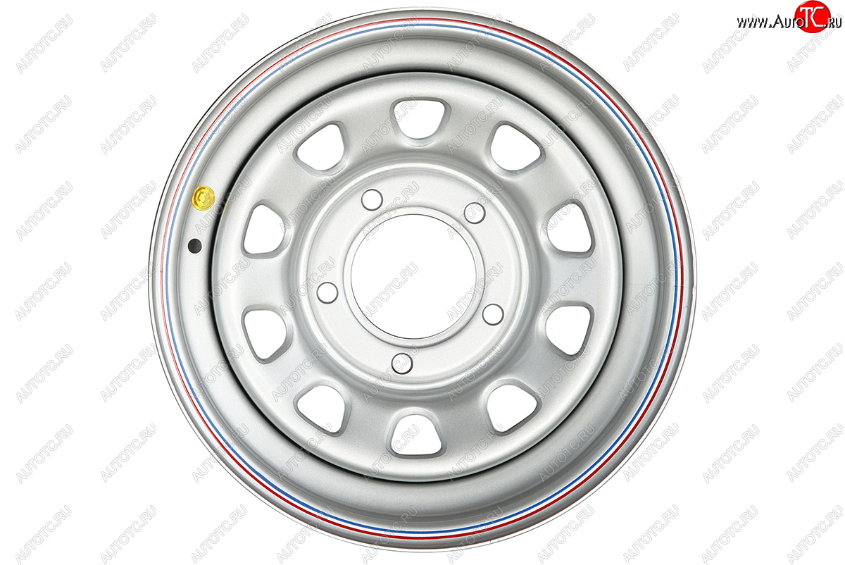 2 689 р. Штампованый диск OFF-ROAD Wheels (усиленный) 7.0x15 Уаз Буханка 452 3741 цельнометаллический фургон (1965-2025) 5x139.7xDIA108.0xET25.0 (Цвет: серебристый)