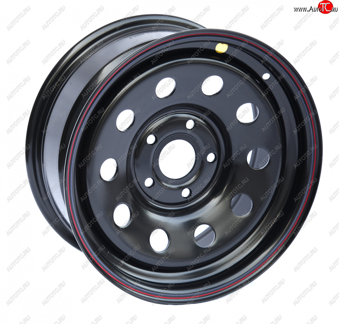 6 249 р. Штампованый диск OFF-ROAD Wheels (усиленный, треугольник мелкий) 7.0x16 BMW 5 серия E39 седан дорестайлинг (1995-2000) 5x120.0xDIA74.1xET20.0 (Цвет: черный)